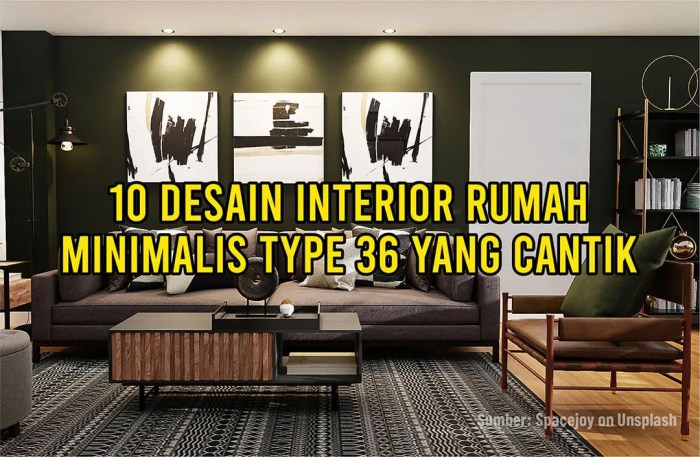 Desain interior rumah minimalis type 36 135