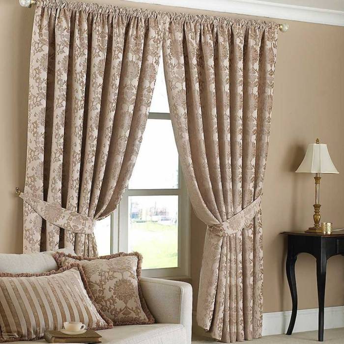 Living room modern curtain wohnzimmer design curtains ideas beige besuchen designs vorhang damask moderne backs tie vorhänge