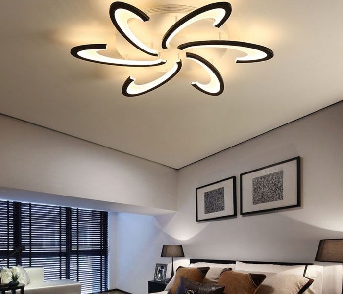 Ceiling led modern living room light bedroom lustres dining chandelier lighting fixtures lamps cool alexnld color white