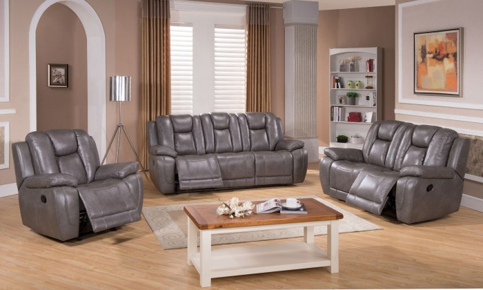 Wohnzimmer set grau