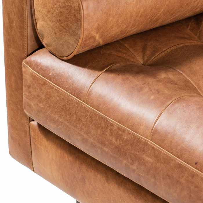 Wohnzimmer sofa cognac