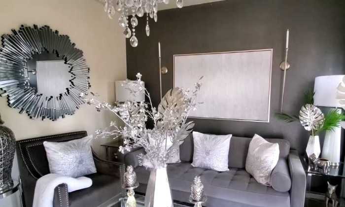 Silver living room