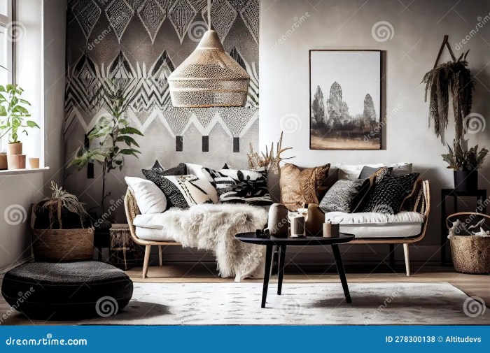 Bohemian apartment scandinavian wohnzimmer stil camel mali urediti kako stilu neutral vibes comfy möbel reveal celina justine century rooms comfortable