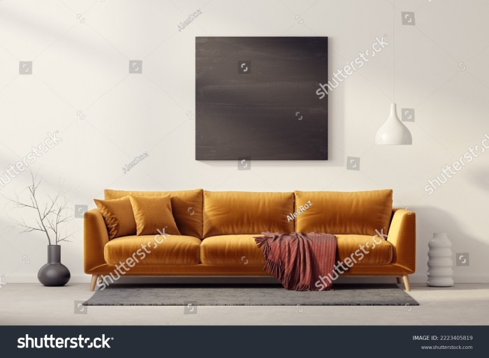 Wohnzimmer gelbes sofa